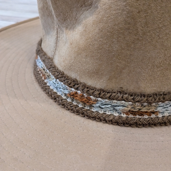 Vintage Larry Mahan Hat Collection Suede Leather Resistol Product 7 1/4 main image 15